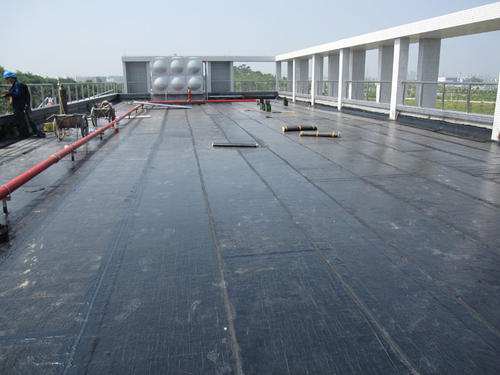 樓頂防水防漏施工現場